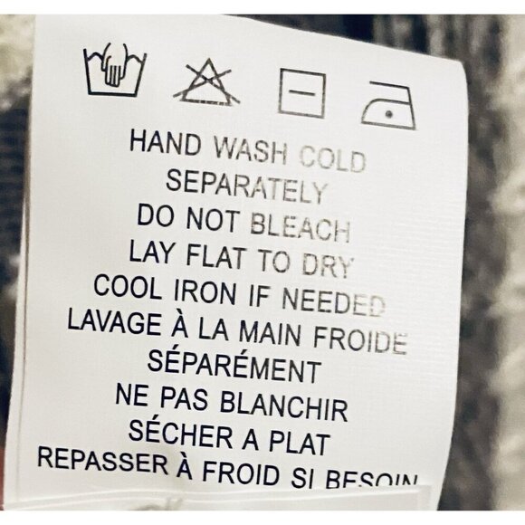 Billabong Cardigan Sweater Womens Large Ivory Brown Open Front Pointelle Drapey - Picture 7 of 8